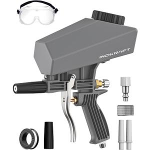 Inokraft Leak-Proof Portable Sand Blaster Gun Kit for 60-120 PSI Air Compressor, Mini Sandblaster for Rust & Paint Removal, Compatible with Aluminum Oxide, Sand & Soda, Perfect for Small Project