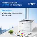 LC401XL Black Ink Cartridges, High Yield Compatible for Brother LC401 BK LC401XL Ink Cartridges, Works with MFC-J1010DW J1012DW J1170DW Printers, LC401 Black Ink for Brother Printer, 2 Pack