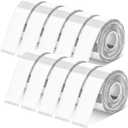 1600 Pcs Label Tapes 15 x 40 mm Laminated Stickers Replacement Compatible with D30 Portable Thermal Label Paper Printer Tapes Refill for Office 160 Pcs/roll (Clear)