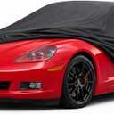 Coupe Car Cover Waterproof All Weather, 6 Layers Heavy Duty Material Universal Fit for Porsche 718 Box-Ster/Cayman, 911 Carrera/Turbo, Chevy C4 C5 C6 C7, Dodge Viper, Jaguar F-Type (A1-Fit Coupe/Cabrio Length up to 178 inchs)
