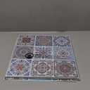 LONGKING Peel and Stick Backsplash Tile Stickers, Colorful Talavera Mexican Tile, Stick on Wall Tiles (10 Sheets) (Aquamarine Blue)
