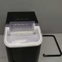 OLIXIS Ice Maker Machine with Handle,26lbs in 24Hrs,9 Ice Cubes in 6 Mins, Auto-Cleaning Portable Ice Maker with Basket and Scoop, Countertop Ice Maker for Home/Kitchen/Camping/RV, Sleek Black