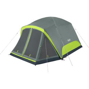 Coleman Skydome Camping Tent with Screened Porch & 5-Minute Setup, Weatherproof 4/6/8 Person Tent with Rainfly & Carry Bag, Made of PFAS-Free Materials