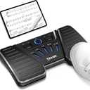 Wireless Page Turner Pedal, Bluetooth Page Turner Pedal for iPad, Rechargeable Bluetooth Music Pedal Swtich for Tablets Phones Compatible with Various Music Apps Anti-slip Slient Foot Switches