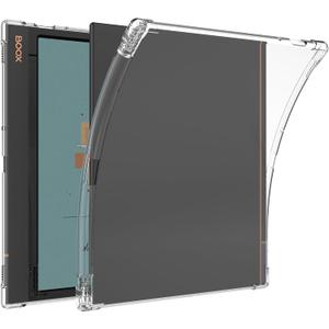 BOZHUORUI Magnetic Case for Boox Note Air 5 C (10.3",2025 Released) | with Auto Sleep/Wake | 2-Way Origami Stand | Pen Buckle Design | PU Leather Slim Cover (Clear)