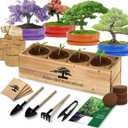 Bonsai Tree Kit, Bonsai Starter Kit with Seeds & Tools, Tree Live Plants Indoor, Gardening Gifts for Women Men Mom Father Plant Lover, Birthday Gifts for Women