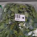 PARTY JOY 6.56ft Eucalyptus Garland with Flowers-8 Blue White Roses, Artificial Fake Flowers Greenery Garland Floral Vines for Decoration Party Wedding Table Indoor Outdoor Backdrop Wall Decor (1PC)