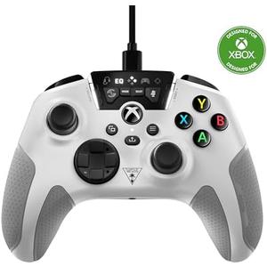 Turtle Beach Recon Controller Wired Game Controller Officially Licensed for Xbox Series X, Xbox Series S, Xbox One & Windows - Audio Enhancements, Remappable Buttons, Superhuman Hearing – White
