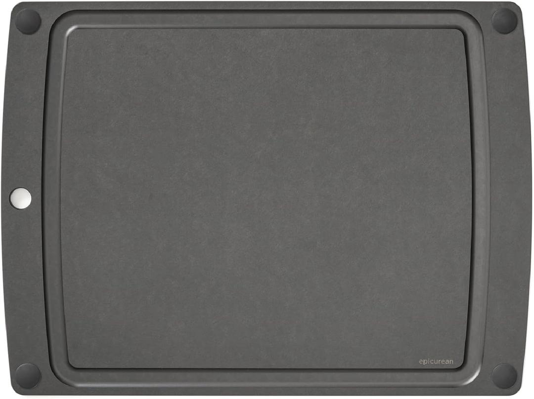 Epicurean 505-201502003 All-In- All-In-One Cutting Board with Non-Slip Feet, 19.5" x 14.5", Slate/Black
