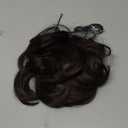 CJL HAIR Large Messy Bun Hair Piece Wavy Curly Scrunchies Synthetic Chignon Ponytail Hair Extensions Thick Updo Hairpieces for Women Dark Brown