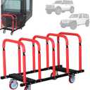 Heavy-Duty Door Holder Cart with Sliding Hanger & 5" Wheels, Storage Cart Hanger Rack Fits 2007-2024 Jeep Wrangler JK/JL/Gladiator JT & 2021-2024 Ford Bronco