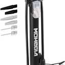 MOHEGIA Bike Floor Pump with Gauge: Air Bicycle Pump with High Pressure 160 PSI,Fits Schrader and Presta Valve -Inflator with Ball Pump Needles for MTB Road Bike, Ball, Balloon, Inflatables (Black)