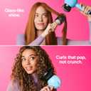 Conair Cake Pop Hair Dryer with Diffuser & Concentrator Attachments, Blow Dryer, Hair Dryers for Women, Tourmaline Ceramic Technology, 3 Heat/2 Speed Settings, Compact Hair Dryer w/Concentrator, Blue