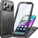 Cozycase TOP Military Protective IP68 Waterproof Case for iPhone 17 Pro Heavy Duty 360 Shockproof Full Body with Screen Camera Protector Double Dustproof Hard Tough 17Pro Front Back Cover (Frosted Black)