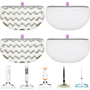 1940 1806 for Bissell Steam Mop Pads Replacement Compatible with Bissell Powerfresh Steam Mop 1544 1440 2075A 2685A Series, Models 19402 19404 19408 19409 1940A 1940F 1940Q 1940T 1940W B0006 B0017