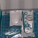 39 Pcs Rotary Cutter Set- Quilting Kit incl. 45mm Fabric Cutter with 5 Extra Blades, A4 Cutting Mat, 2 Craft Knife Set, Ideal for Crafting, Sewing, Patchworking Turquoise