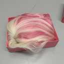 WECAN Pink and Blonde Wig-Long Pink Blonde Wigs For Women Synthetic Wig Heat Resistant Fiber Wigs for Daily Party Use