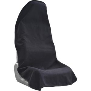Car Seat Covers Universal Car Protective Front Seat Covers Washable Non-Slip Seat Protectors for Gym Workouts,Waterproof and Sweatproof Towel Seat Covers for Cars,Trucks, Jeeps (Black)