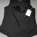 REORIA Butsmooth Womens Sexy Sleeveless Square Neck Double Lined Basic Bodysuit Tank Tops (Black) M