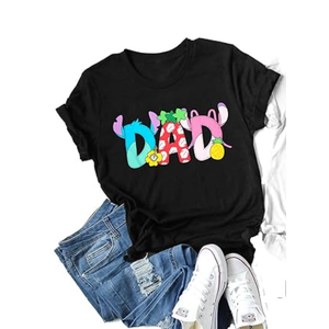 Dad Shirt Mom Shirt Comic Film Tee Women Family 2025 Matching Shirts Adventure Trip Clothes Summer Travel Tops, 2XL