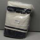 127L Blanket Basket 24" x 24" x 18" Woven Laundry Baskets for Storage with Handle, Nursery Blanket Basket for Cushions, Clothes, Toys,Pillons