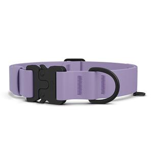 Säker Waterproof Dog Collar - Adjustable Lightweight Dog Collars for Medium Dogs - 1 Inch Durable Medium Dog Collar with Aluminum D-Ring, Daisy Chain and Quick-Release Buckle | Purple Dog Collar