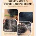 3 x 2 in 1 Hair Color Stick, Safe and Convenient Comb Hair Dye, Waterproof and Sweat-Proof Hair Dye Comb, Instant Convenient Root Touch Up for Gray Hair, for Women & Men, Pack of 2 (Black+Dark-Brown)