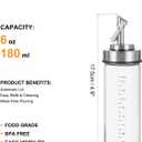 uxcell Glass Olive Oil Dispenser Bottle, 6oz/180ml Heat Resistant Vinegar Cruet Oil Container with Leakproof Pourer Spout and Scale for Kitchen Cooking