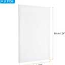 PATIKIL Stretched Canvas, 2 Pcs 24" x 16" Rectangle Canvas for Painting Blank Primed Canvas Cotton Canvas Panels for Acrylics Oil Watercolor Paints, White