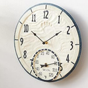 Taylor Precision Products 14" By The Sea Clock with Thermometer, Multicolored