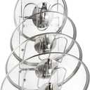 YQH The-Cabinet Pot Lid Organizer, Door Mounted Pot Cover Rack, Pot Lid Storage, Cabinet-Hanging Type Pot Lid Rack, 304 Stainless Steel Pot Cover Support In Kitchen, Cabinet and Food Cabinet