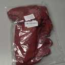 KKJIAF Ruffle Pillow Cases Standard Size Set of 2, Ruffled Pillow Covers with Envelope Closure, Wrinkle Resistant Ruffled Pillow Shams 20" x 26", Burgundy