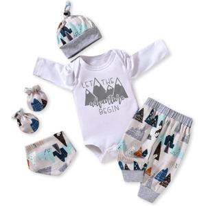 Aalizzwell Newborn Baby Boy Long Sleeve Outfit for Fall Winter (Mountain) Aalizzwell Newborn Baby Boy Long Sleeve Outfit for Fall Winter (Mountain)