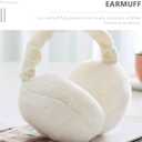 SEWACC 2pcs Fuzzy Winter Ear Muffs, Warm Keeping Ear Muffs for Men Women, Stylish And Foldable, Perfect for Outdoor Activities