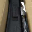 SPORT BEATS Stadium Seats with Back Support Bleacher Chairs with Back and Cushion Thick Padded Bleacher Seats Includes Shoulder Strap (Black)