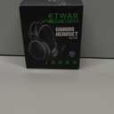 ETWAR EG100 USB Wired Gaming Headset for PC, 7.1 Surround Sound, Computer Headphones with Microphone/Mic Noise Cancelling, Video Gaming, RGB Flowing Light - for PS4, PS5,Laptop