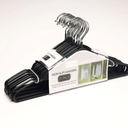 Simpli Furnished Black Non-Slip Hangers 25 Pack