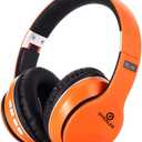 OYEALEX Active Noise Cancelling Headphones, Wireless Over Ear Bluetooth Headphones with Microphone Foldable Headphone with HiFi Audio Deep Bass for Home Travel Office Orange