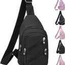 Sling Bag Crossbody Sling Backpack for Women, Small Chest Bag Daypack Fanny Pack Cross Body Bag for Outdoors Hiking Traveling