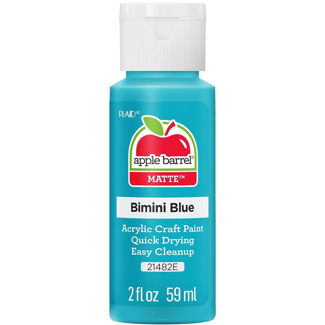 2 x Apple Barrel Acrylic Paint in Assorted Colors (2 oz), 21482, Bimini Blue