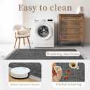 Enkor Area Rugs 6x9 Washable Non Slip Simple Soft Rugs for Living Room Bedroom, Modern Mat for Kitchen Entryway Dark Grey
