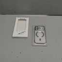 Misea Magnetic for iPhone 17 Pro Case Compatible with MagSafe [Never Yellowing] [Military Grade Drop Protection] Full Camera Lens Protector Plating Soft Clear Phone Case for Women, Silver