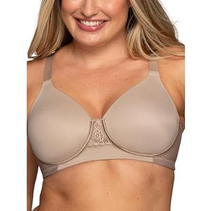 Vanity Fair Women's Full Figure Beauty Back Smoothing Bra, 4 Way Stretch Fabric, Lightly Lined Cups up to H 42D