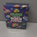 Dan&Darci Kids Rock Painting Kit - Glow in The Dark - Easter Gifts Arts & Crafts for Boys and Girls Ages 6-12 - Craft Activities Kits - Creative Art Toys for 6, 7, 8, 9, 10, 11 & 12 Year Old Kid
