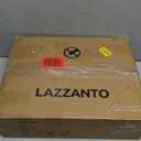 Lazzanto Night Stand Bedside Table Bedroom - Nightstand with Charging Station, Night Stand with LED Light Strip, End Table with U-S-B Ports & AC Outlets, Storage Shelf & 2 Fabric Drawers, Rustic Brown