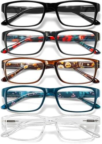 Gaoye Professional Reading Glasses for All Day - Computer Readers with Blue Light Protection - Value Pack. +2,5.