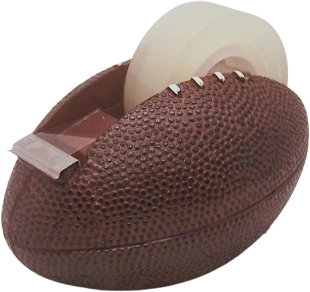 Football Tape Dispenser, Sports Themed Desktop Accessory, Unique Office Supplies, Gift for Men, 4.75 Inches