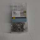 Zena Home Easy Glide Double Roller Hooks 12 Pack Brushed Nickel