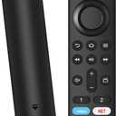 Replacement Remote for All Fire Series, TV Stick (HD, 4K, 4K Max, Lite), TV Cube, Insignia, Pioneer, Smart TVs, with Voice Controller