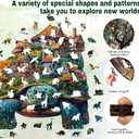 Wooden Puzzles for Adults, Turtle Wooden Puzzles 200 Pieces, Irregular Animals Fun Puzzles for Adults